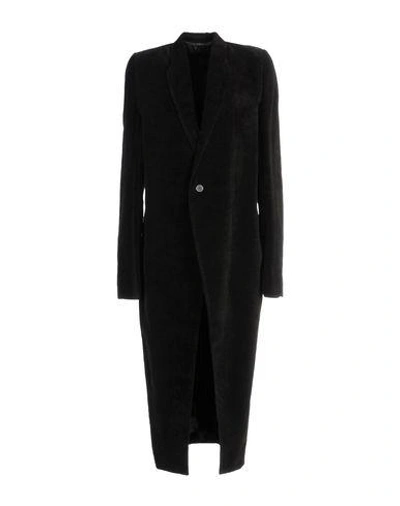 Rick Owens Coat In Black
