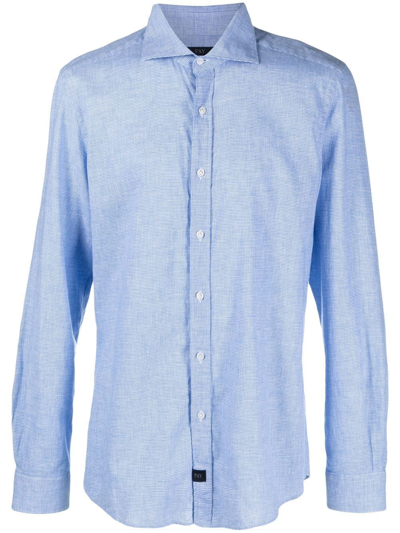 Fay Shirt  Men In Gnawed Blue