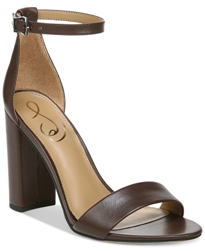 Sam Edelman Women's Yaro Dress Sandals Women's Shoes In Dark Chocolate