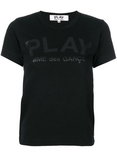 Comme Des Garçons Play Printed T-shirt In Black