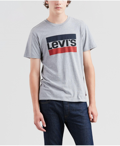 Levi's Men's Sportswear Logo Graphic Crewneck T-shirt In Sportswear Logo Gray