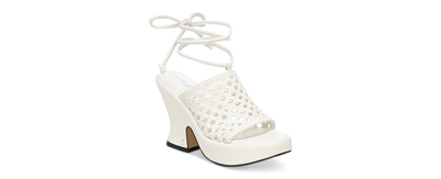 Circus By Sam Edelman Women's Paislie Woven Block-heel Sandals In Bright White