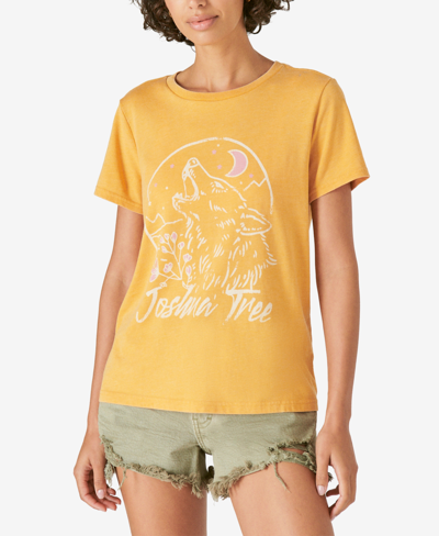 Lucky Brand Joshua Tree Classic Graphic Tee In Mineral Yellow