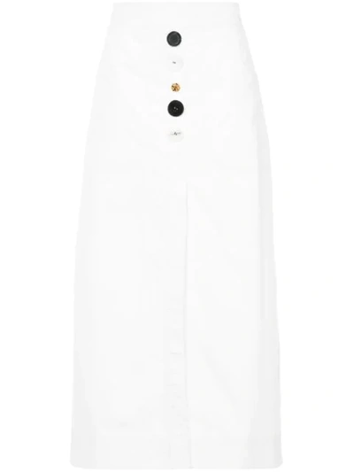 Ellery Future Legend A-line Skirt In White