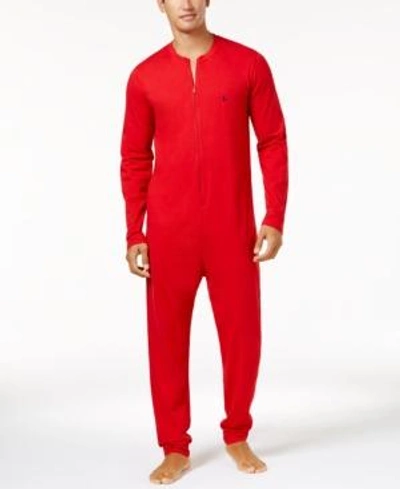 Polo Ralph Lauren Men's Cotton Jumpsuit Pajamas In Red