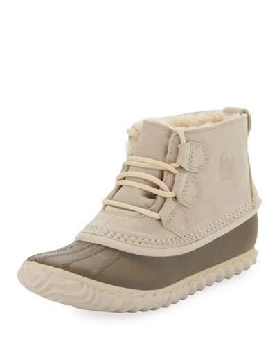 sorel out n about faux shearling collar boot