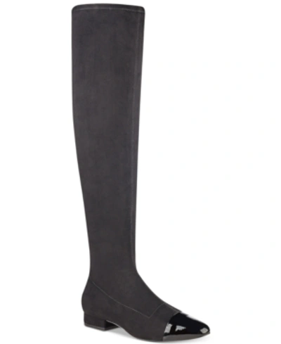 Ivanka Trump Alie Thigh-high Boots Women's Shoes In Black