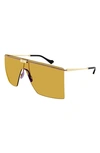 Gucci 99mm Shield Sunglasses In Gold 2