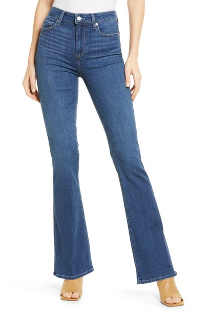 Paige Laurel Canyon High Waist Bootcut Jeans In Blue