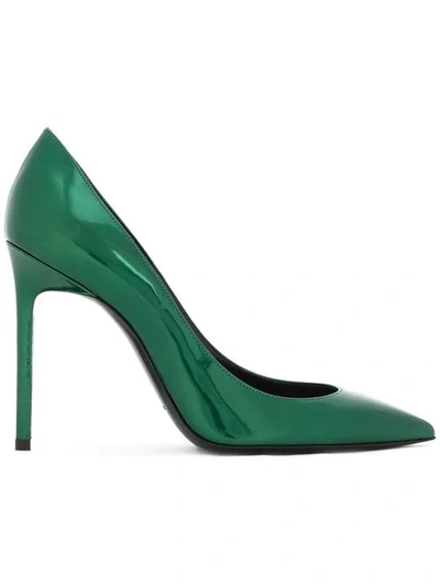 Saint Laurent Anja 105 Pumps In Green