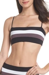 L*space Rebel Bikini Top In Blk/ Crm/ Cnt