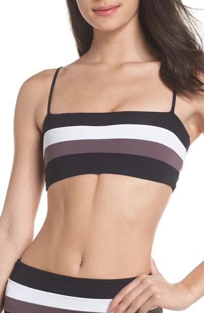 L*space Rebel Bikini Top In Blk/ Crm/ Cnt