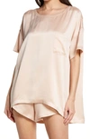 Lunya Washable Silk Short Pajamas In Delicate Pink