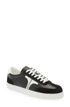 Ted Baker Robbert Recycled Leather And Suede Low-top Trainers In Black
