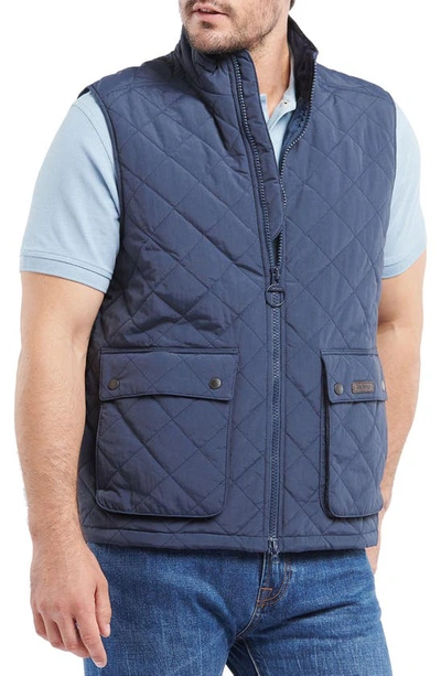 Barbour Fernwood Quilted Gilet Vest In Navy