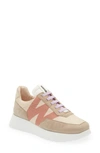 Wonders Odisei Sneaker In Taupe Suede/ White Nylon