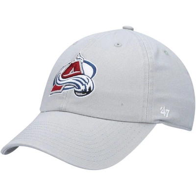 47 ' Gray Colorado Avalanche Clean Up Adjustable Hat