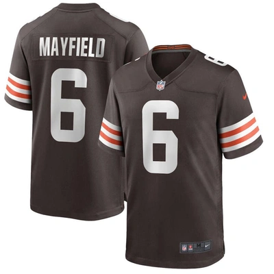 Nike Baker Mayfield Brown Cleveland Browns Game Player Jersey