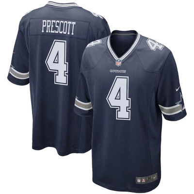 Nike Dak Prescott Navy Dallas Cowboys Game Team Jersey