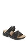Naot Vesta Sandal In Soft Black Leather