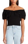 Bb Dakota By Steve Madden I Flutter Top In Black