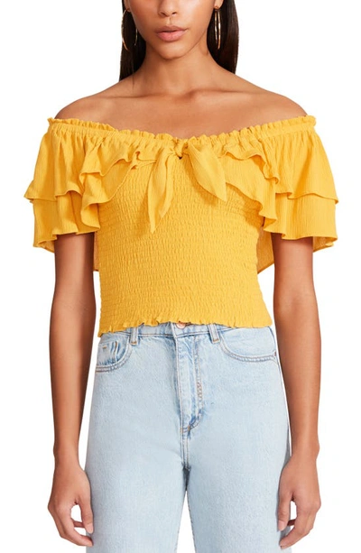 Bb Dakota By Steve Madden I Flutter Top In Sunflower