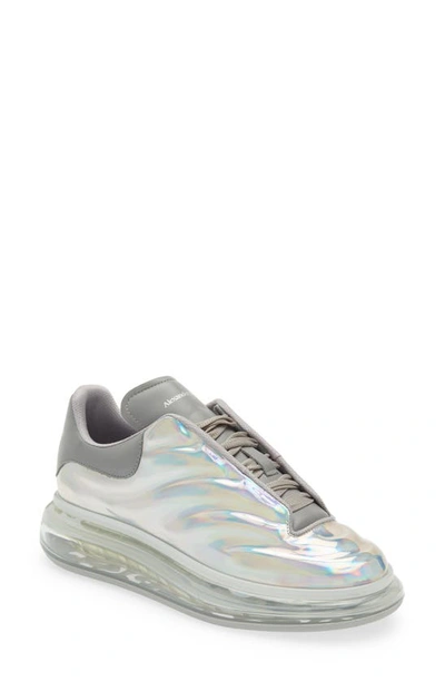 Alexander Mcqueen Oversize Sneaker In Silver/ Grey