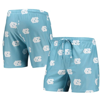 Concepts Sport Men's  Carolina Blue North Carolina Tar Heels Flagship Allover Print Jam Shorts
