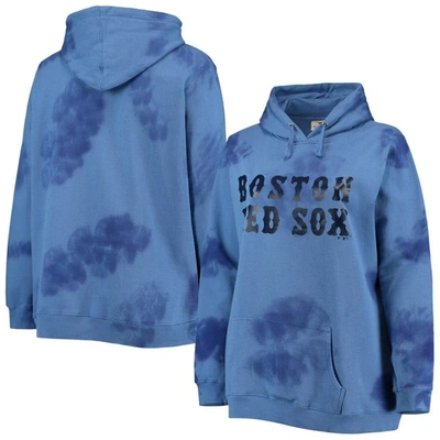 Profile Navy Boston Red Sox Plus Size Cloud Pullover Hoodie