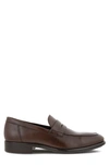 Ecco Queenstown Penny Loafer In Cocoa Brown