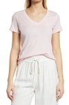 Nordstrom Everyday V-neck T-shirt In Pink Chalk