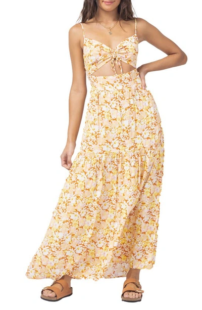 L*space Zuri Cutout Maxi Sundress In What In Carnation