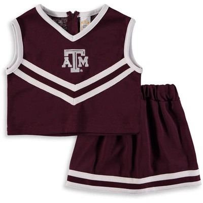 Little King Kids'  Girls Toddler Maroon Texas A&m Aggies Two-piece Cheer Set