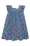 Tucker + Tate Kids' Print Shift Dress In Blue Skies Strawberry Days
