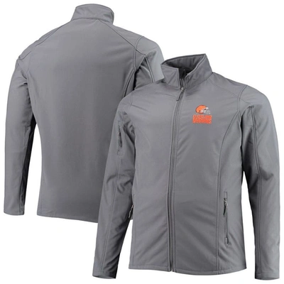 Dunbrooke Gray Cleveland Browns Big & Tall Sonoma Softshell Full-zip Jacket