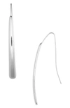 Nordstrom Bar Drop Earrings In Rhodium