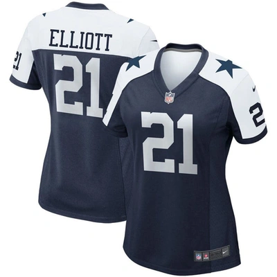Nike Ezekiel Elliott Navy Dallas Cowboys Alternate Game Team Jersey