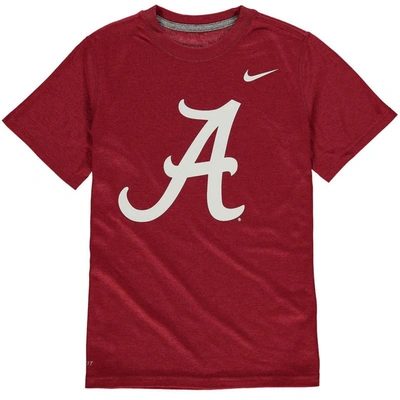 Nike Kids' Youth  Crimson Alabama Crimson Tide Logo Legend Dri-fit T-shirt