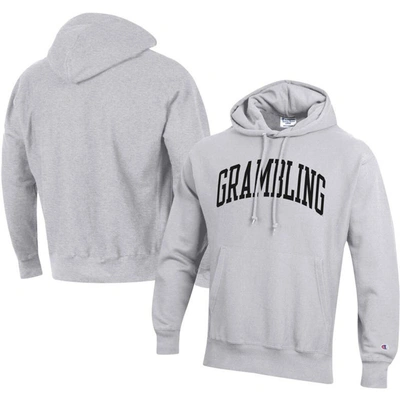 Champion Gray Grambling Tigers Tall Arch Pullover Hoodie