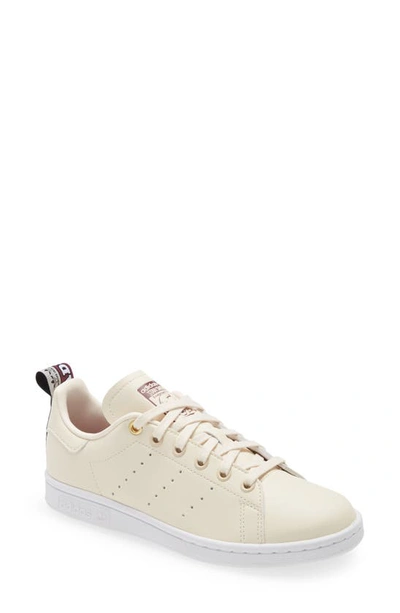 Adidas Originals Primegreen Stan Smith Sneaker In Wonder White/white/crimson