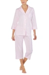 Lauren Ralph Lauren Knit Crop Cotton Pajamas In Pkwts