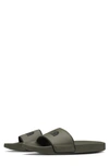 The North Face Base Camp Sliders In Green In Khaki