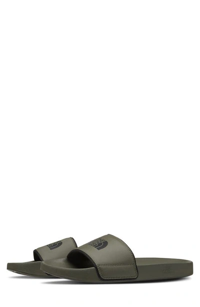 The North Face Base Camp Sliders In Green In New Taupe Green