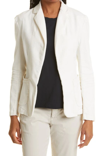 Frank & Eileen Dublin Stretch Cotton Blazer In White