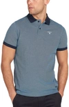 Barbour Sports Cotton Polo In Navy