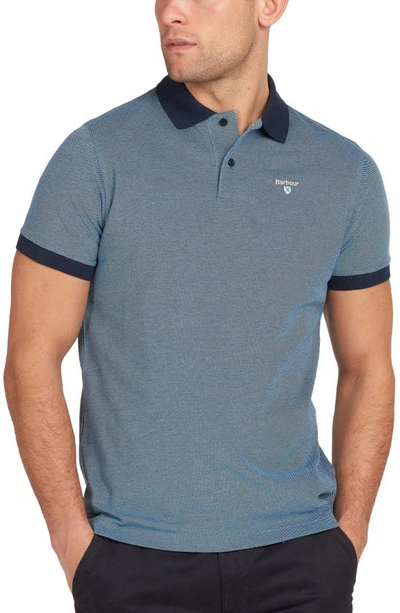 Barbour Sports Cotton Polo In Navy