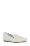 Munro Karter Loafer In Cream Leather