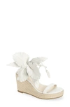 Cecelia New York Lily Platform Wedge Sandal In Alabaster Nj