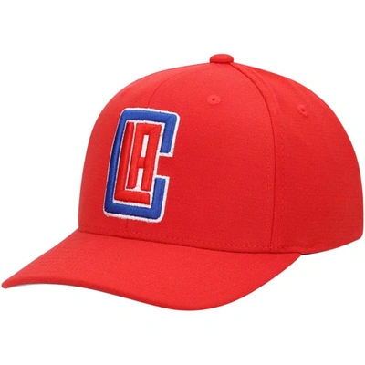 Mitchell & Ness Red La Clippers Ground Stretch Snapback Hat