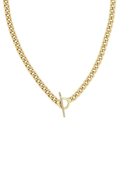 Zoë Chicco Medium Curb Chain Necklace In Gold